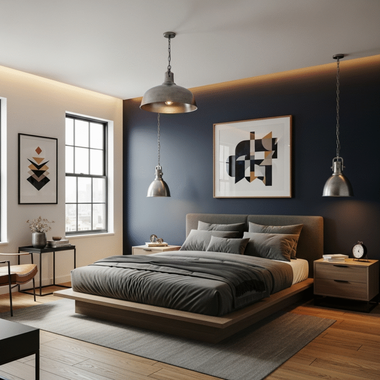 Bedroom Ideas For Men 2026 with 15 Stylish Concepts for Modern, Cosy and Masculine Room Design