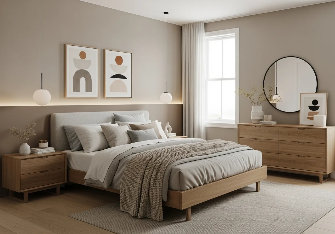 Greige and Warm Taupe