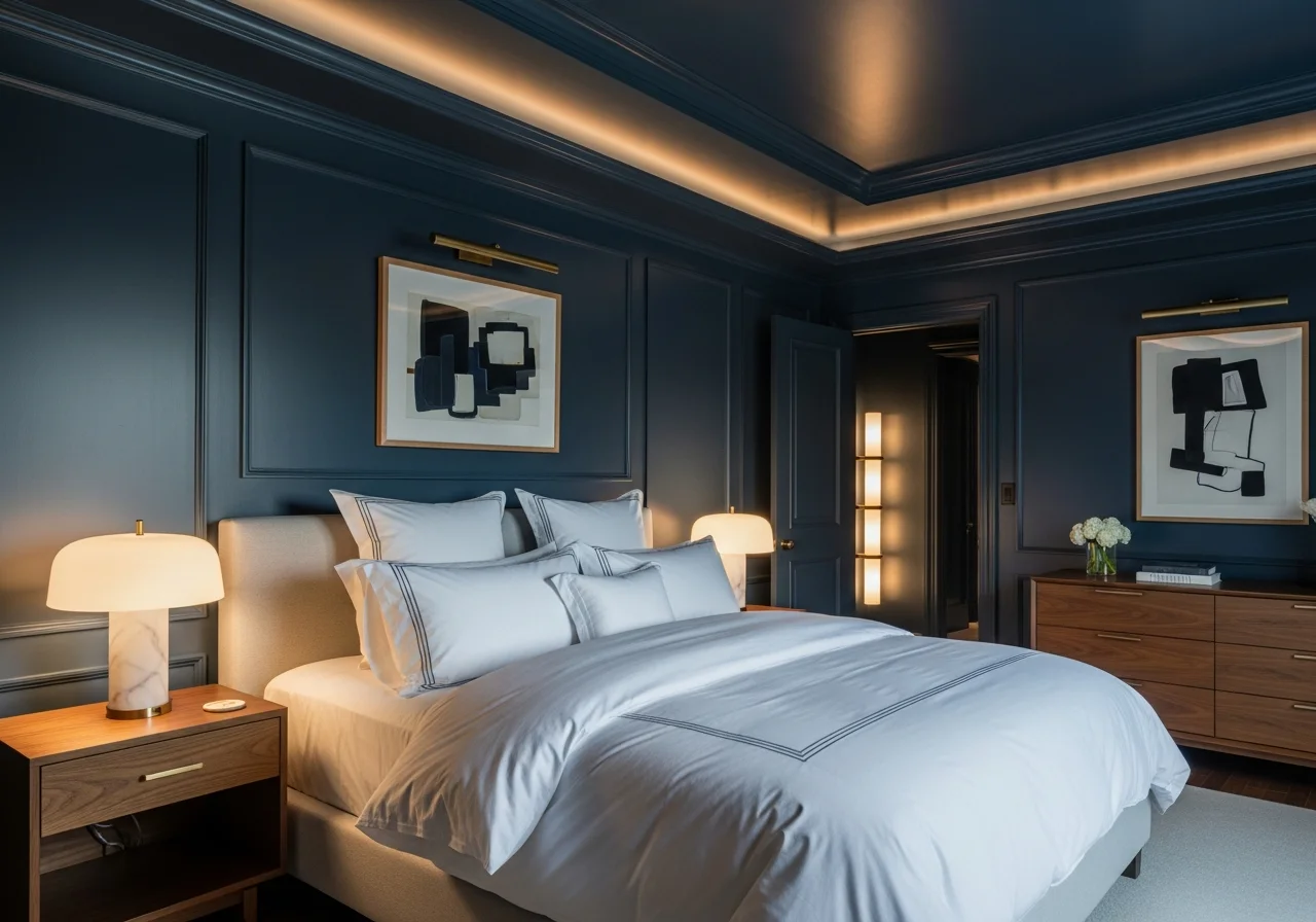 Navy Blue and Deep Blue-Gray