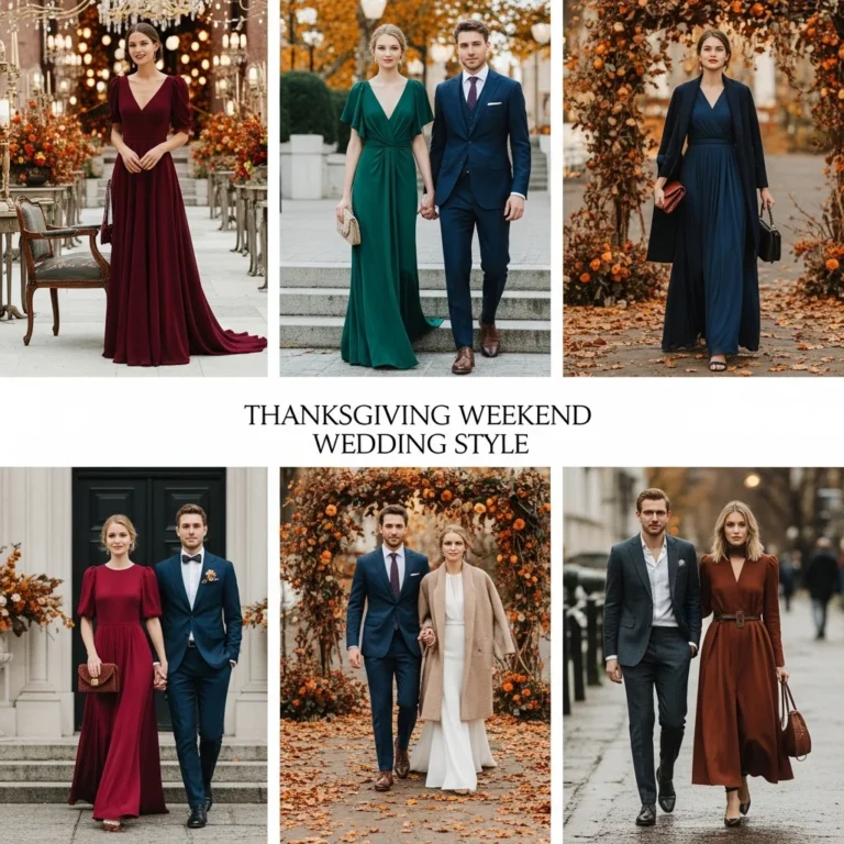 Thanksgiving 15 Weekend Weddings: What to Wear as a Guest