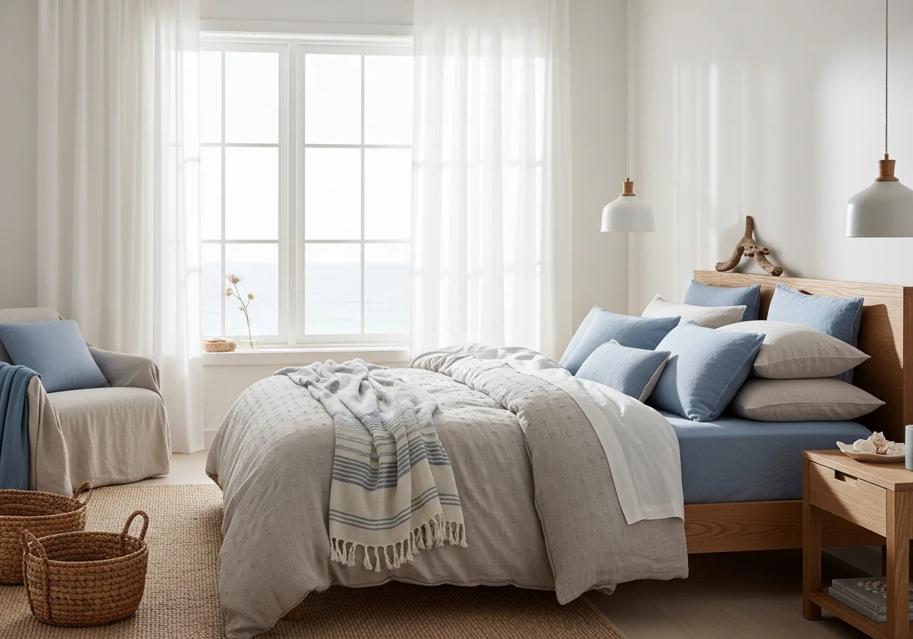 15 Coastal Bedroom Ideas for Modern, Rustic, Boho, Neutral, Affordable and Preppy Styles