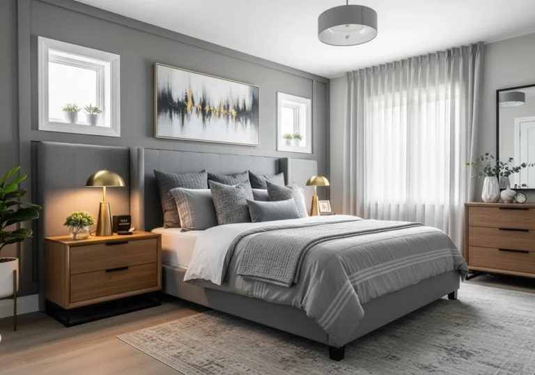 15 Grey Bedroom Ideas 2026 for Modern Homes with Cozy Styles, Color Accents and Aesthetic Designs