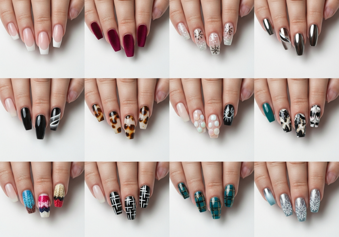 15 Must-Try Winter Acrylic Nail Designs