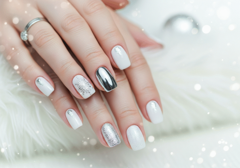 15 Stunning White Winter Nails
