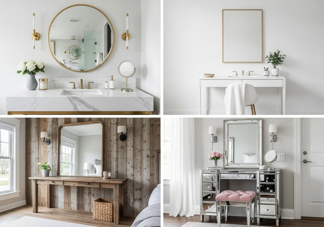 15 Vanity Ideas Bedroom 2026 for Modern Luxury, Minimalist, Rustic and Glam Designs