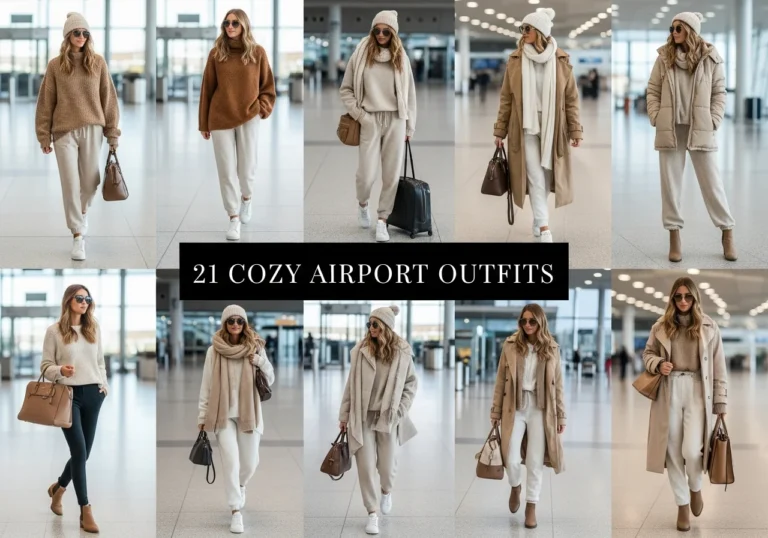 21 Cozy Airport Outfits For Fall and Winter