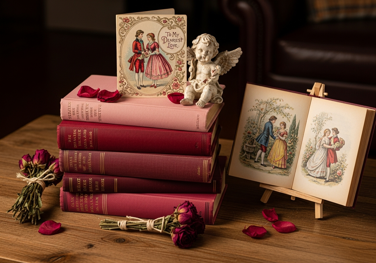 Antique Books as Decorative Elements