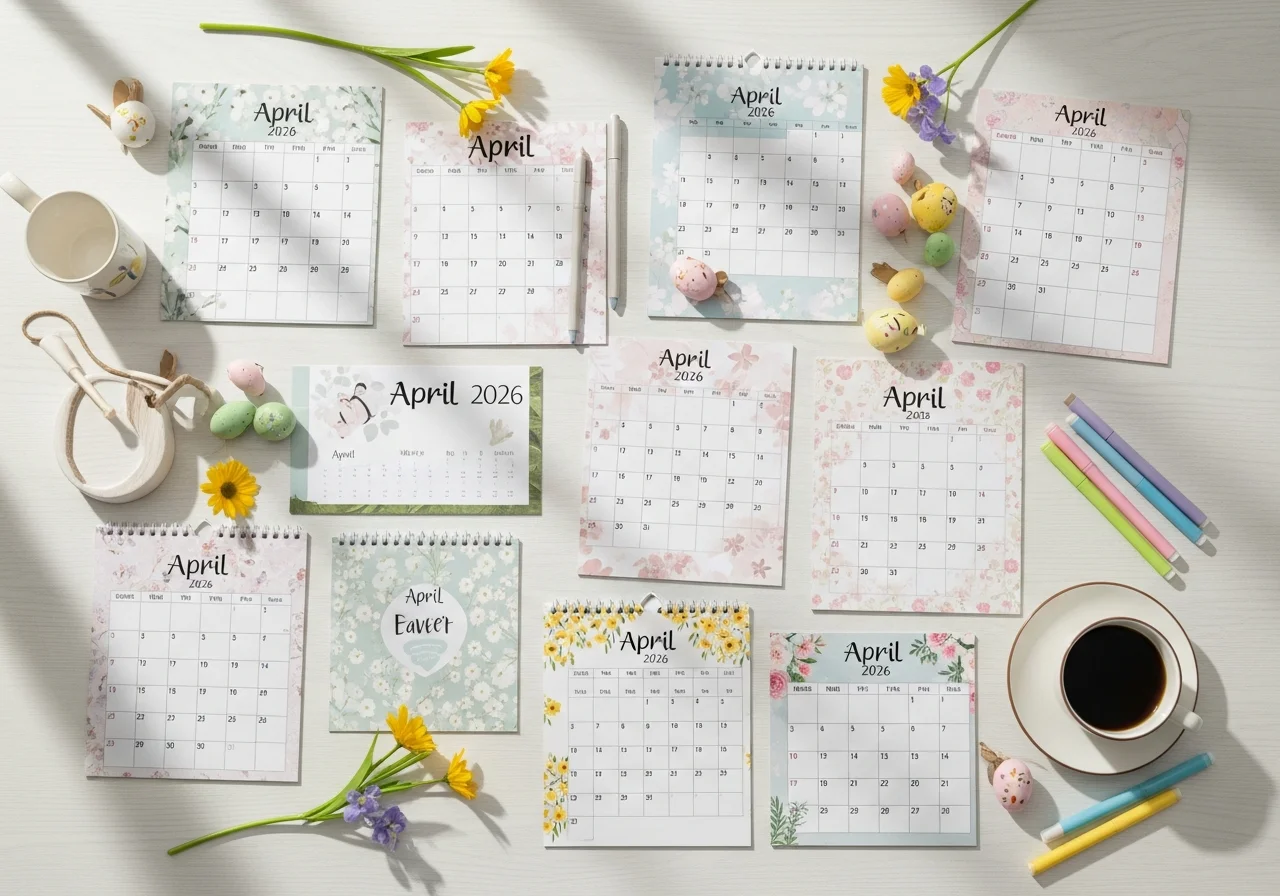 April 2026 Calendar Printable