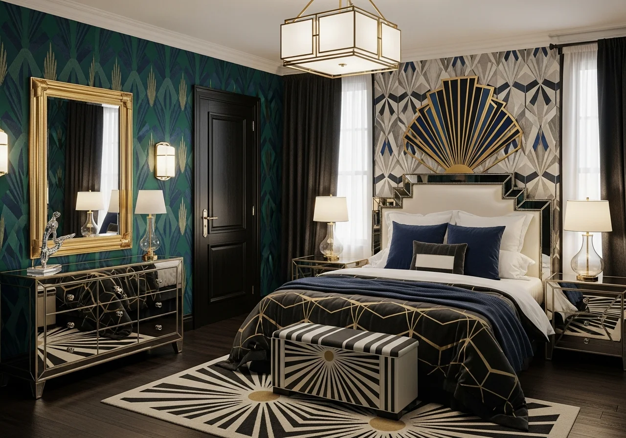 Art Deco Bedroom Glamour