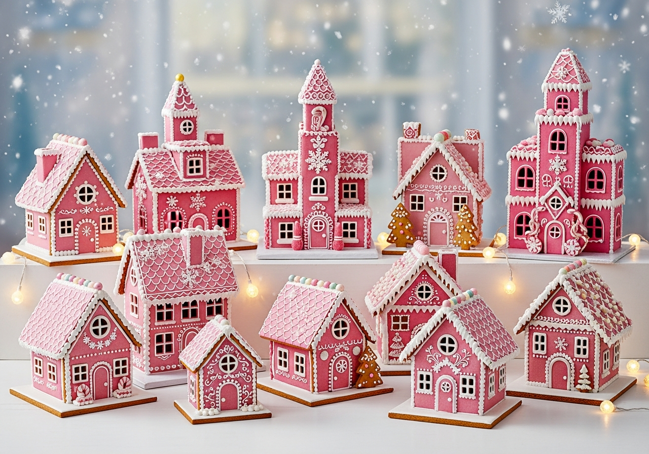 Article Title 18 Amazing Pink Gingerbread House Ideas