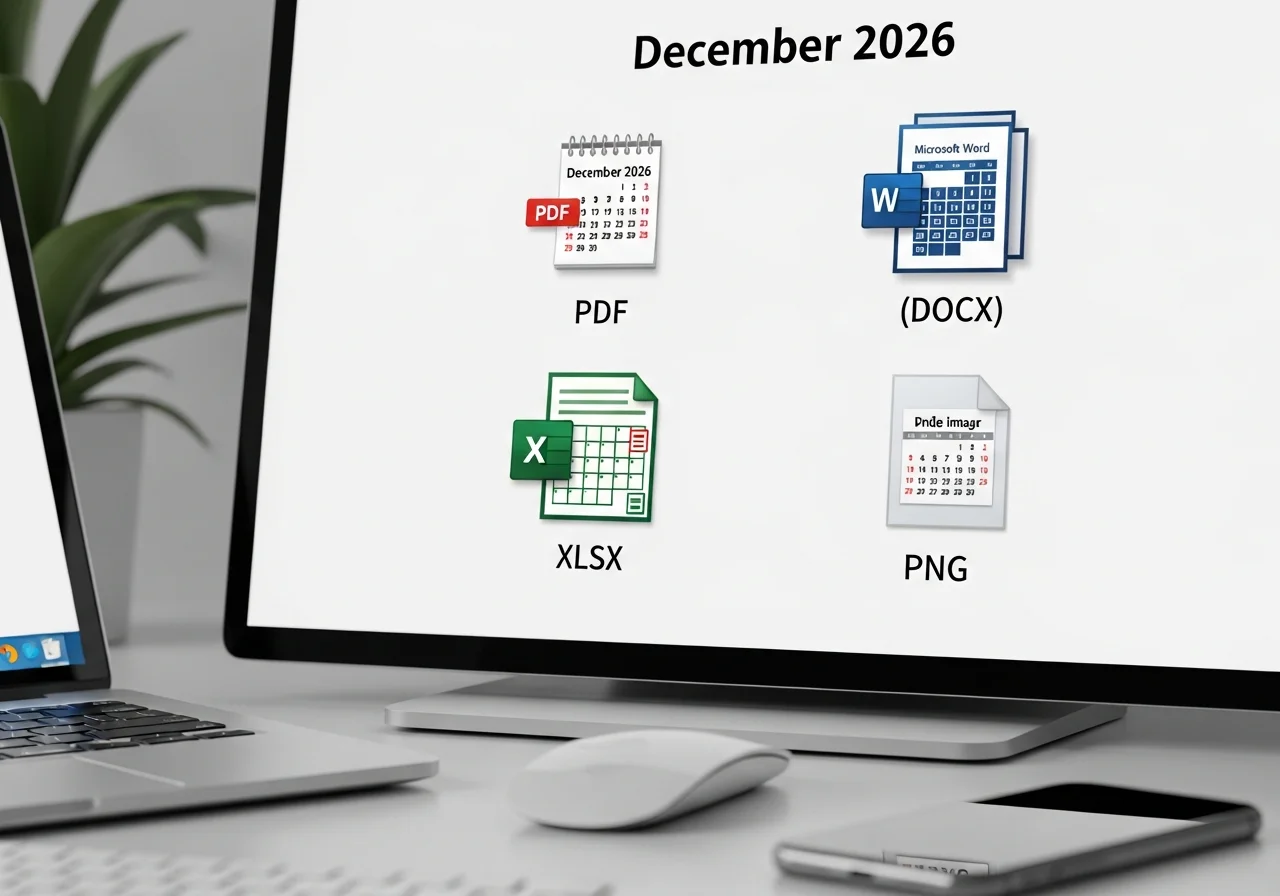 Available Calendar Formats
