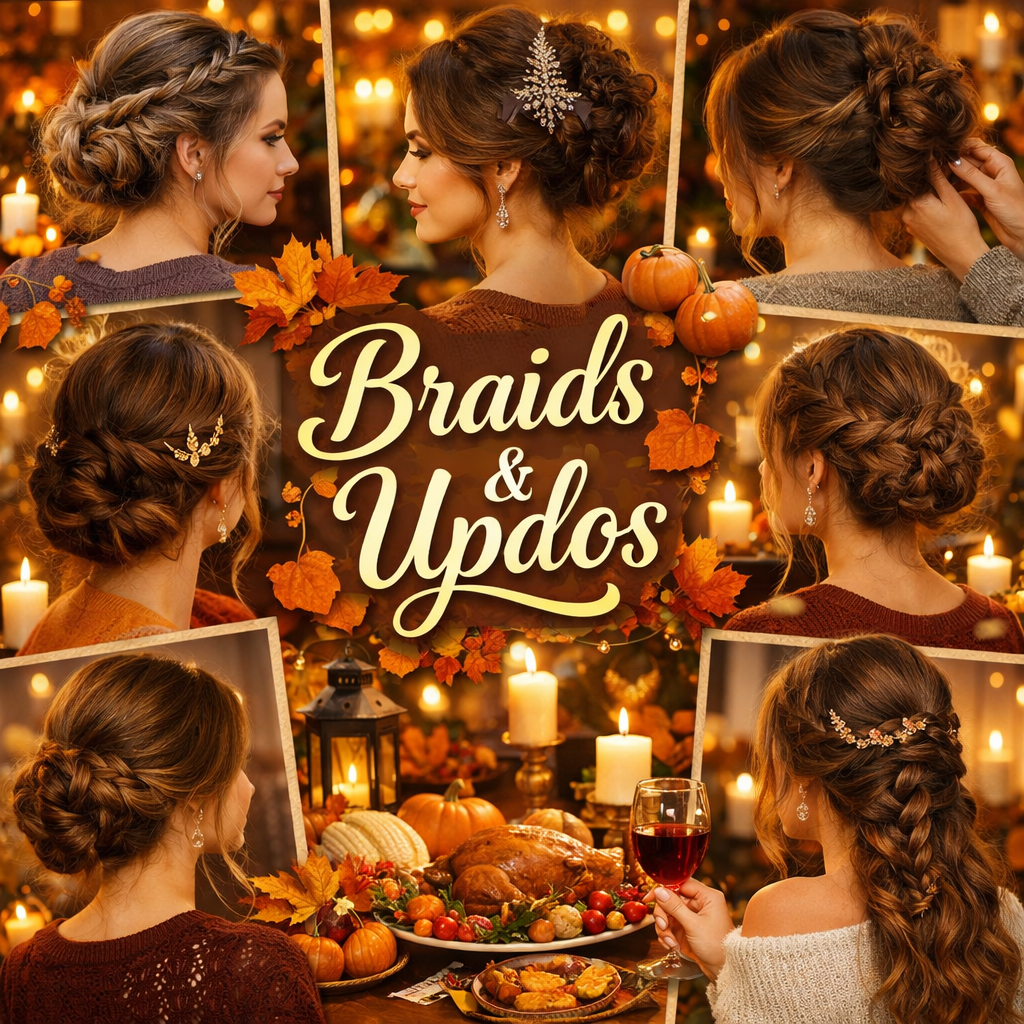 Braids and Updos for Festive Flair