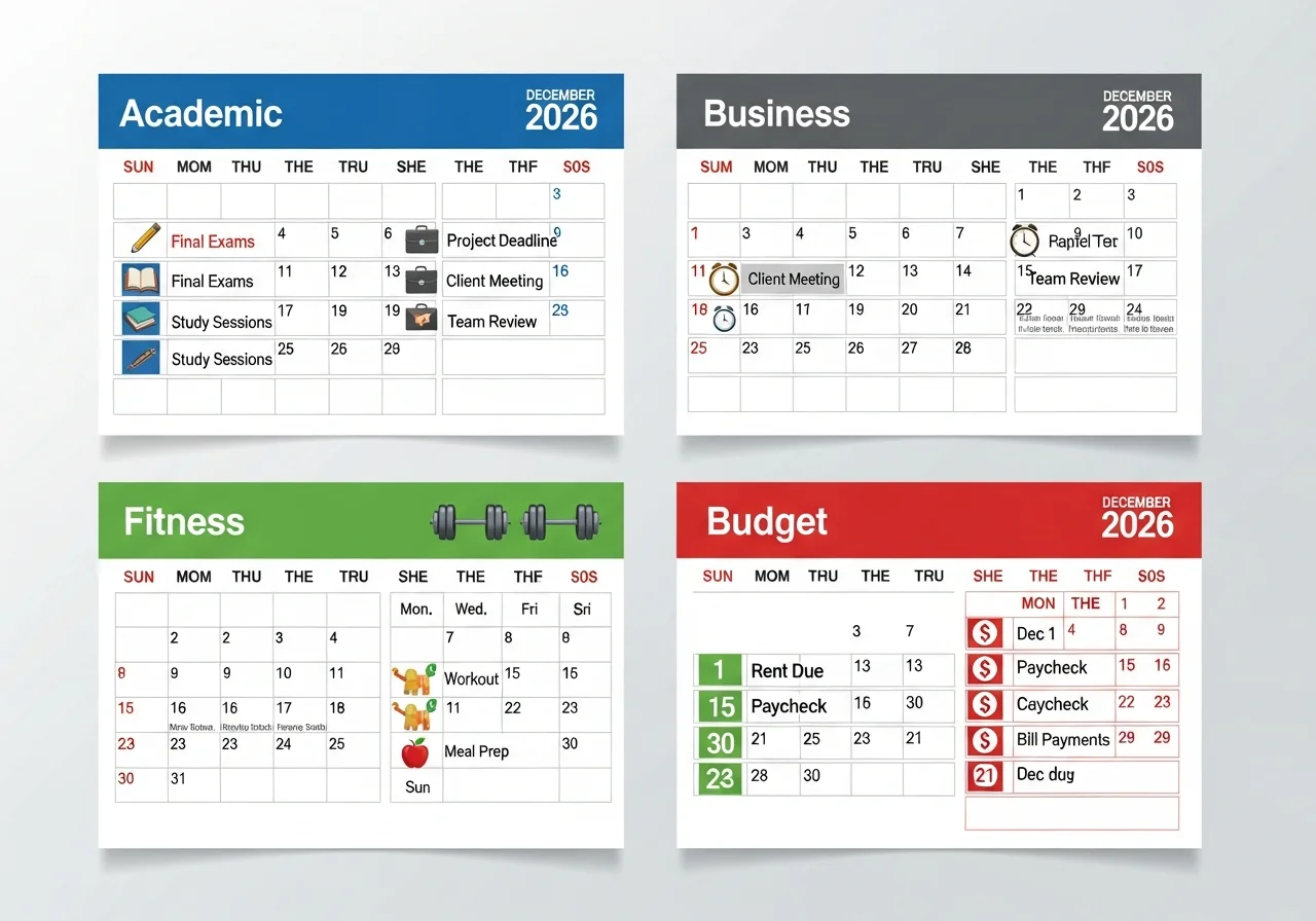 Calendars for Different Purposes