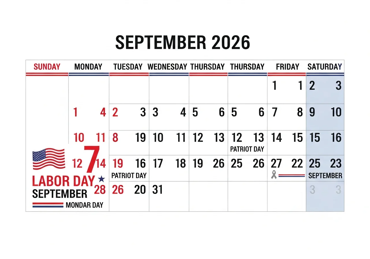 Calendars with Federal Holidays