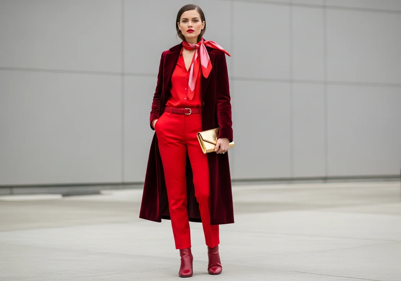 Chili Red Monochrome Statement