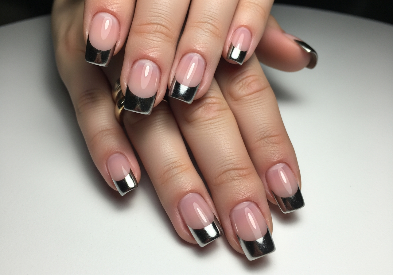 Chrome French Tips