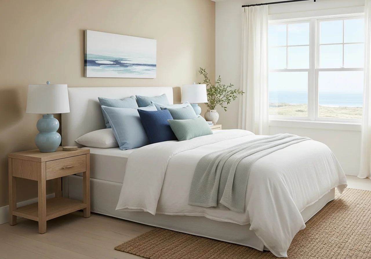 Coastal Bedroom Color Palettes