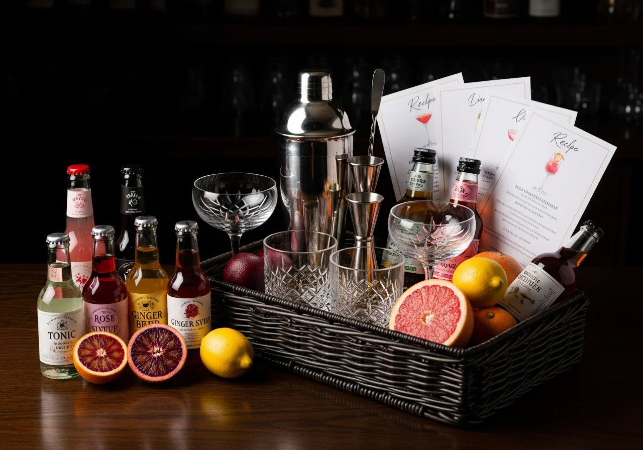 Cocktail Mixologist Basket