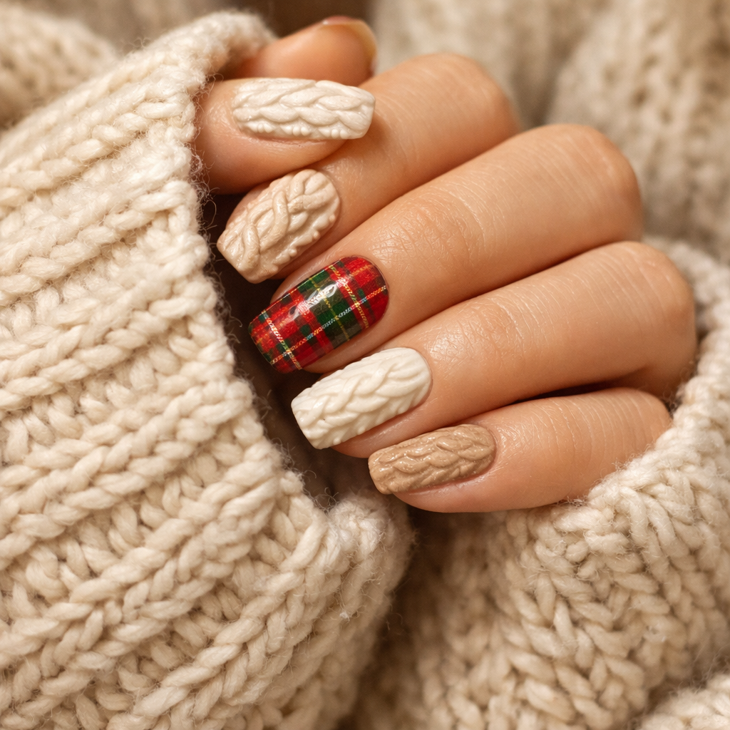 Cozy Sweater and Plaid Patterns