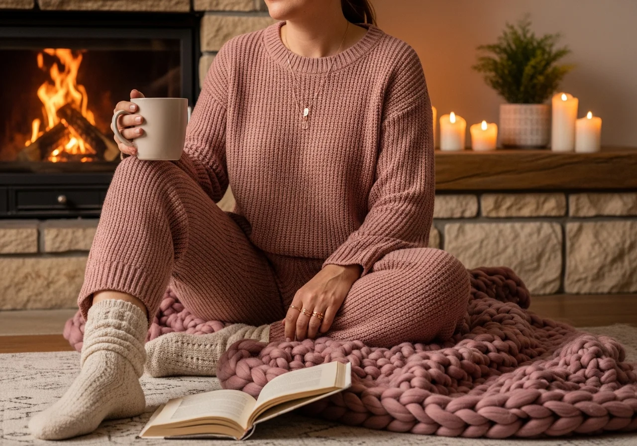 Cozy Yet Feminine Knit Coordinates