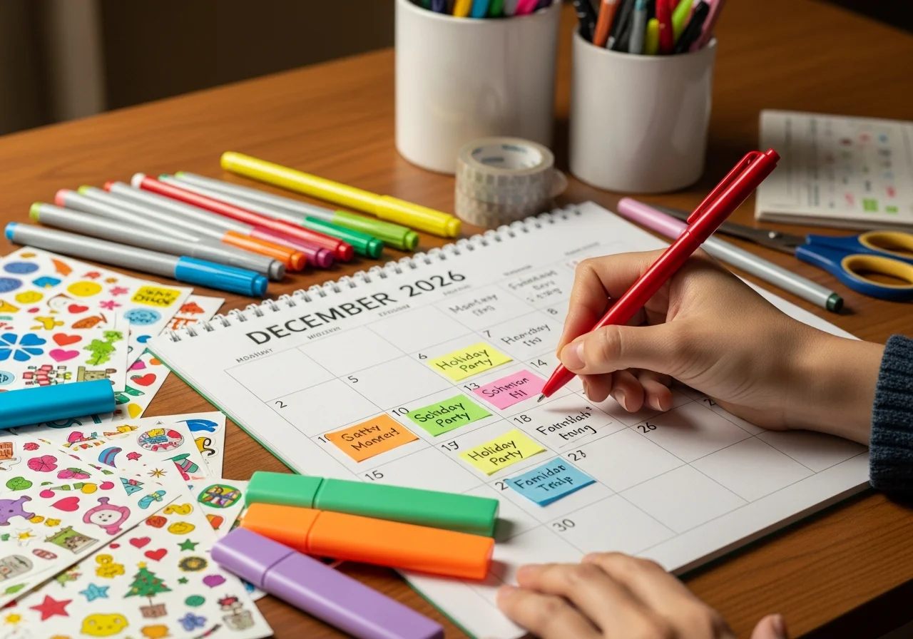 Customizing Your December Calendar