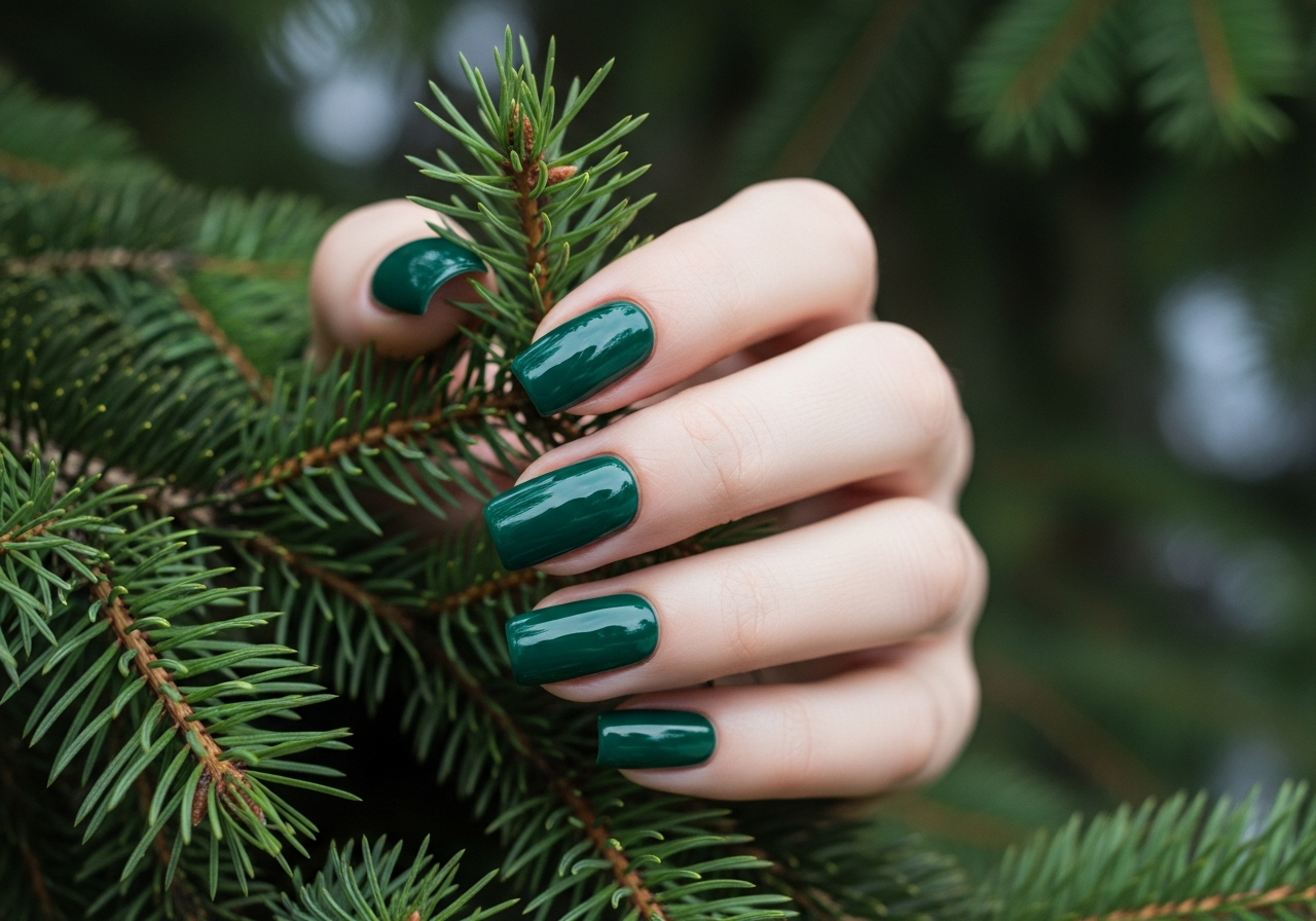 Deep Forest Green Elegance