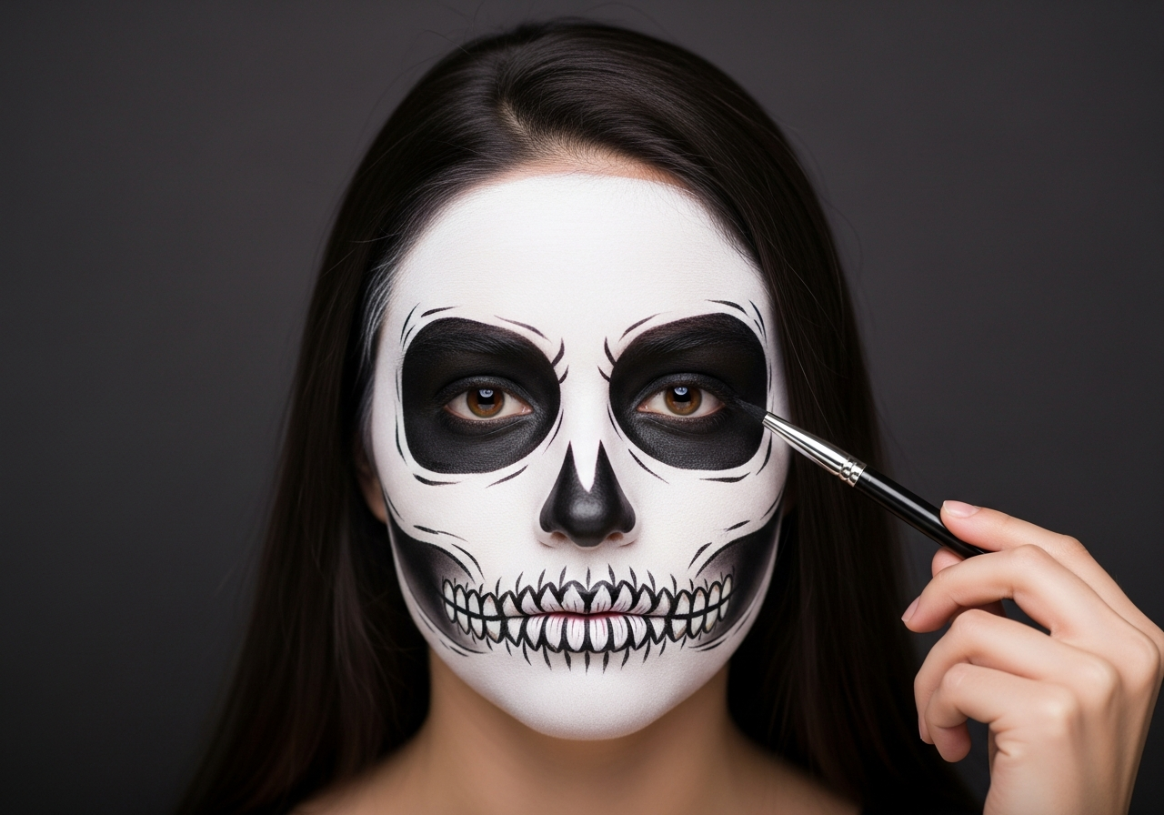 Friendly Skull Makeup Options
