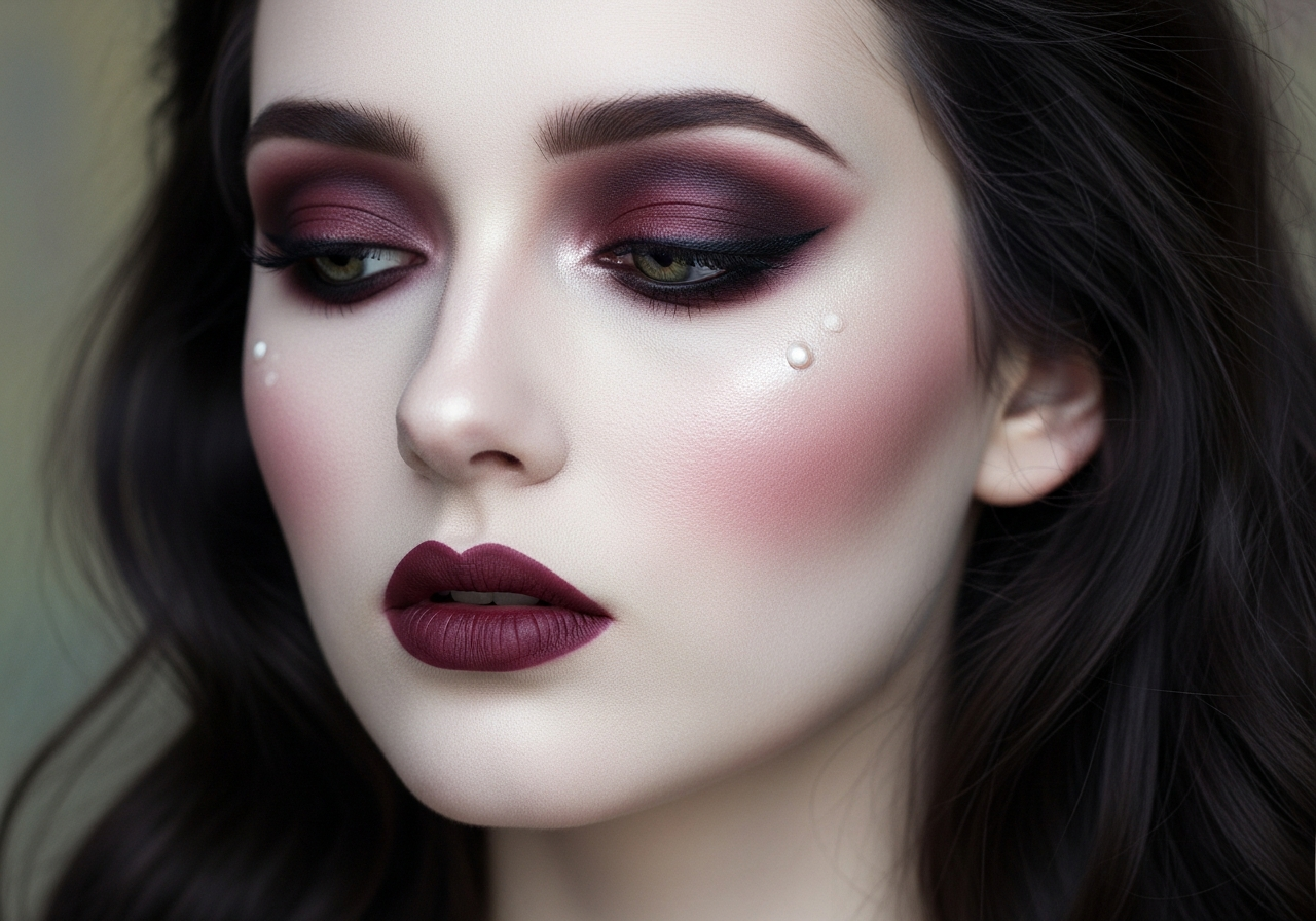 Goth Makeup Softening the Shadows
