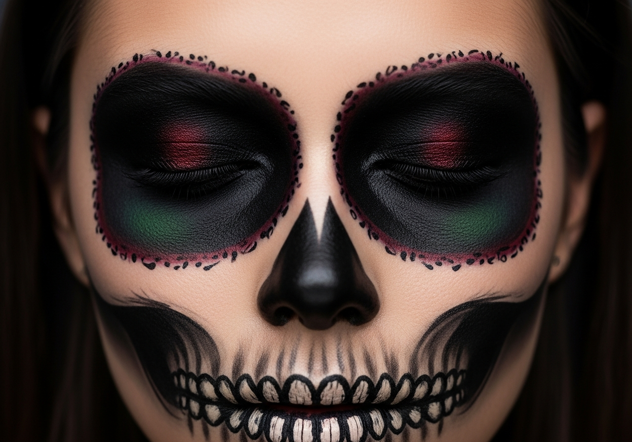 Gothic and Dark Romantic Skull Looks