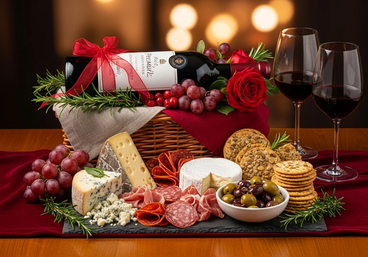 Gourmet Food and Wine Basket