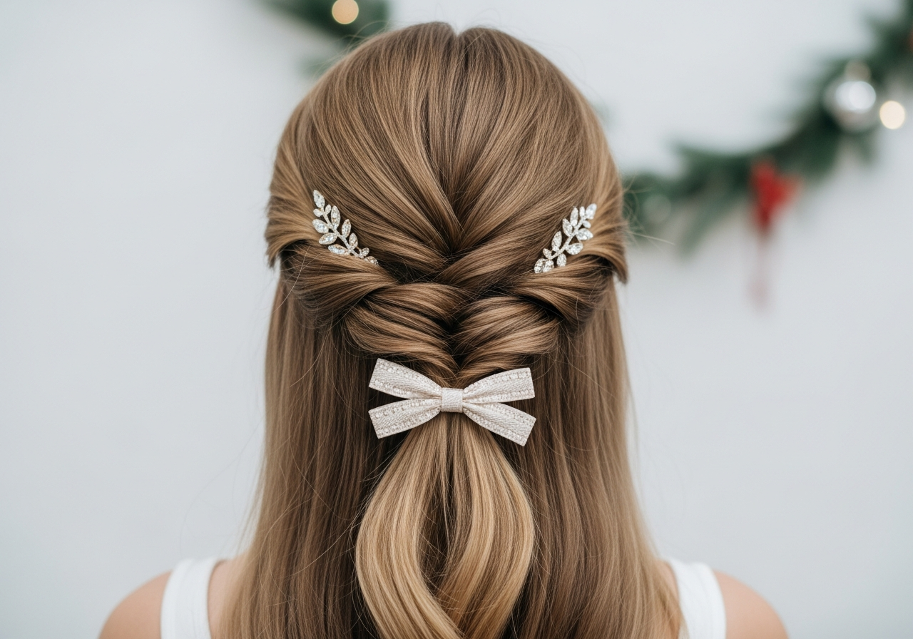 Half-Up Twisted Style