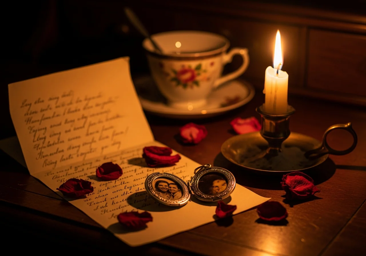 Handwritten Love Letter with a Keepsake