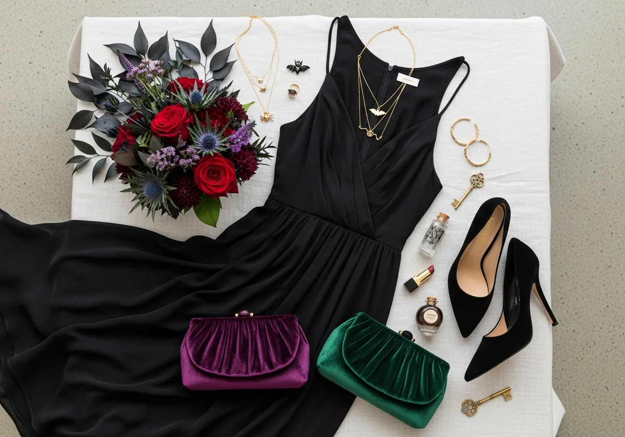 How to Style Black Wedding Guest Dresses for Halloween