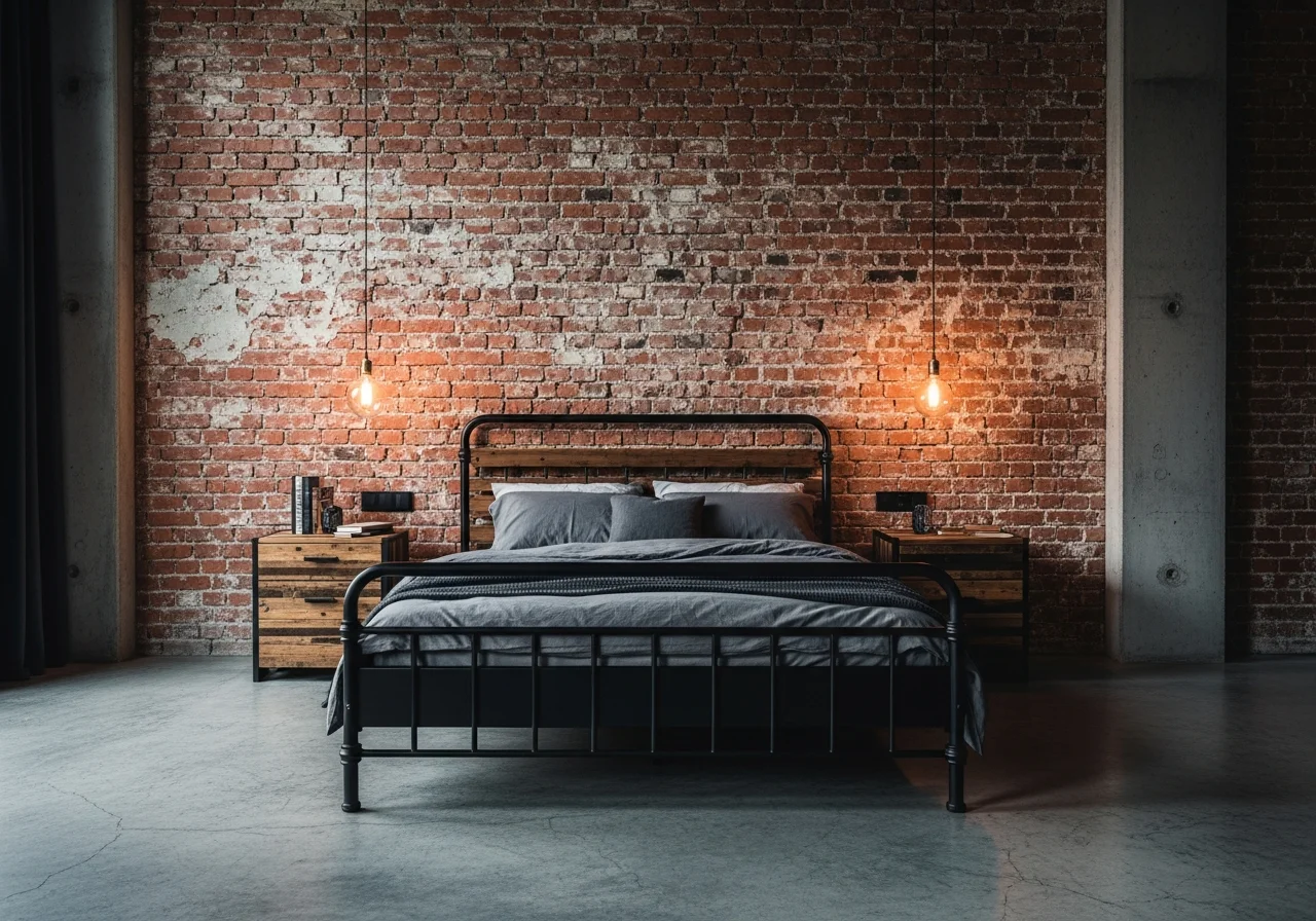 Industrial Bedroom Design