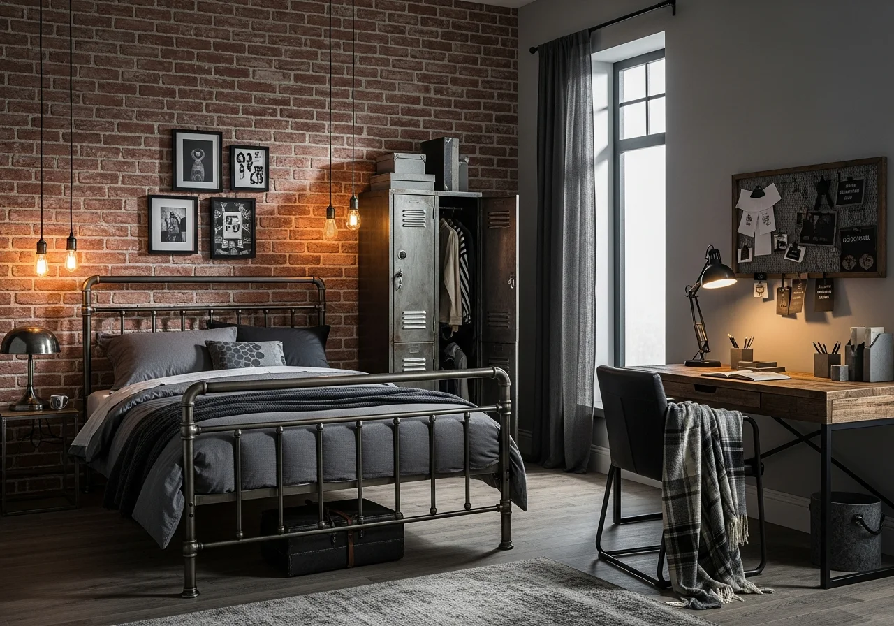  Industrial Style for Edgy Teenage Spaces