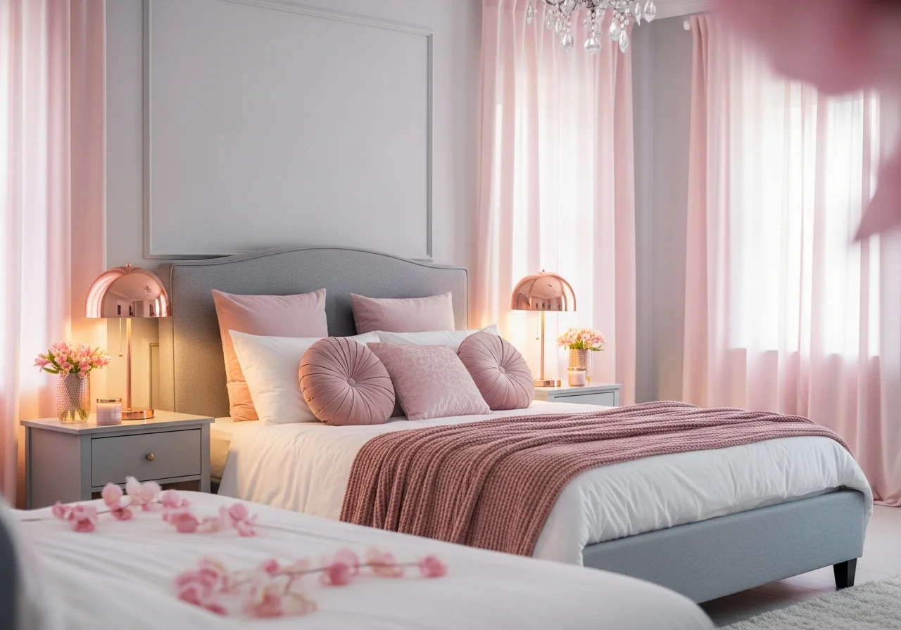 Introducing Blush Pink and Grey for Romantic Elegance