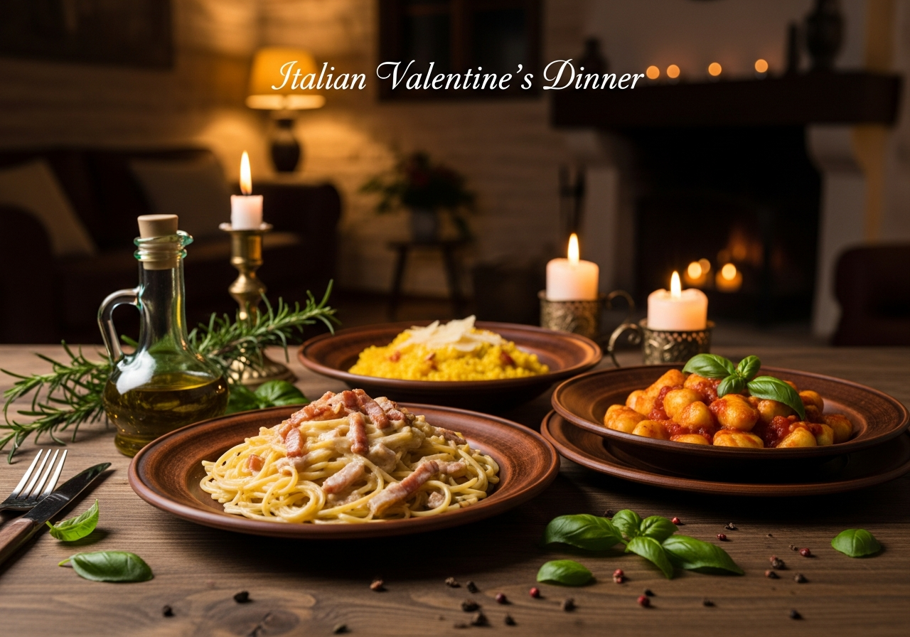 Italian Inspired Valentine’s Day Dinner Ideas