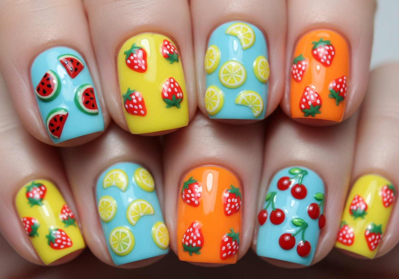  Juicy Fruit Nail Art
