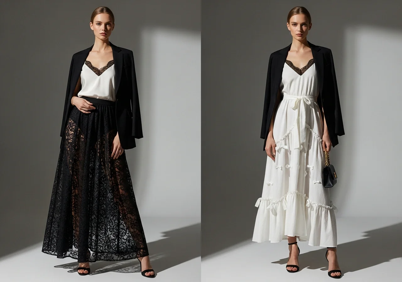 Lace and Feminine Details