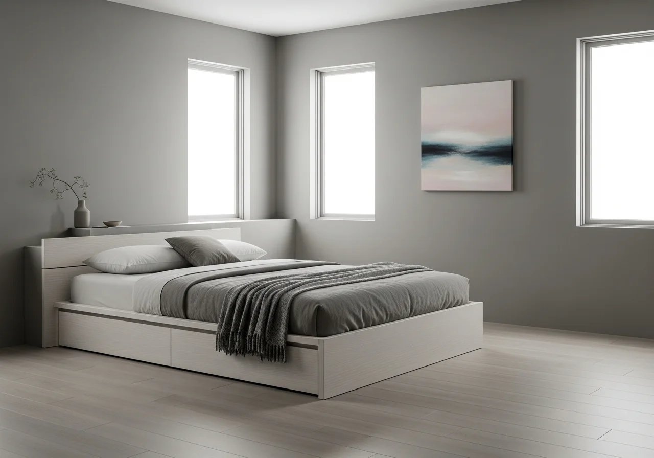 Low Platform Beds for Modern Minimalism