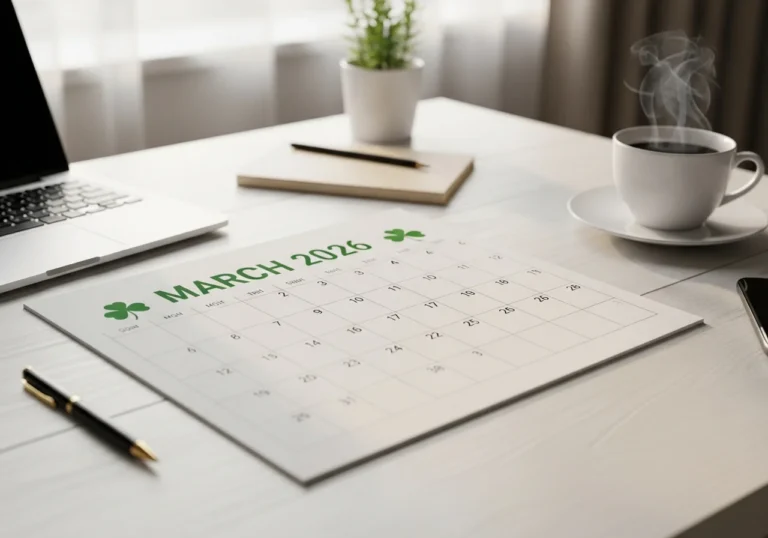 March 2026 Calendar Printable