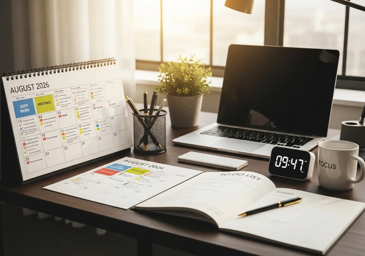 Maximizing Productivity with Your Physical Calendar