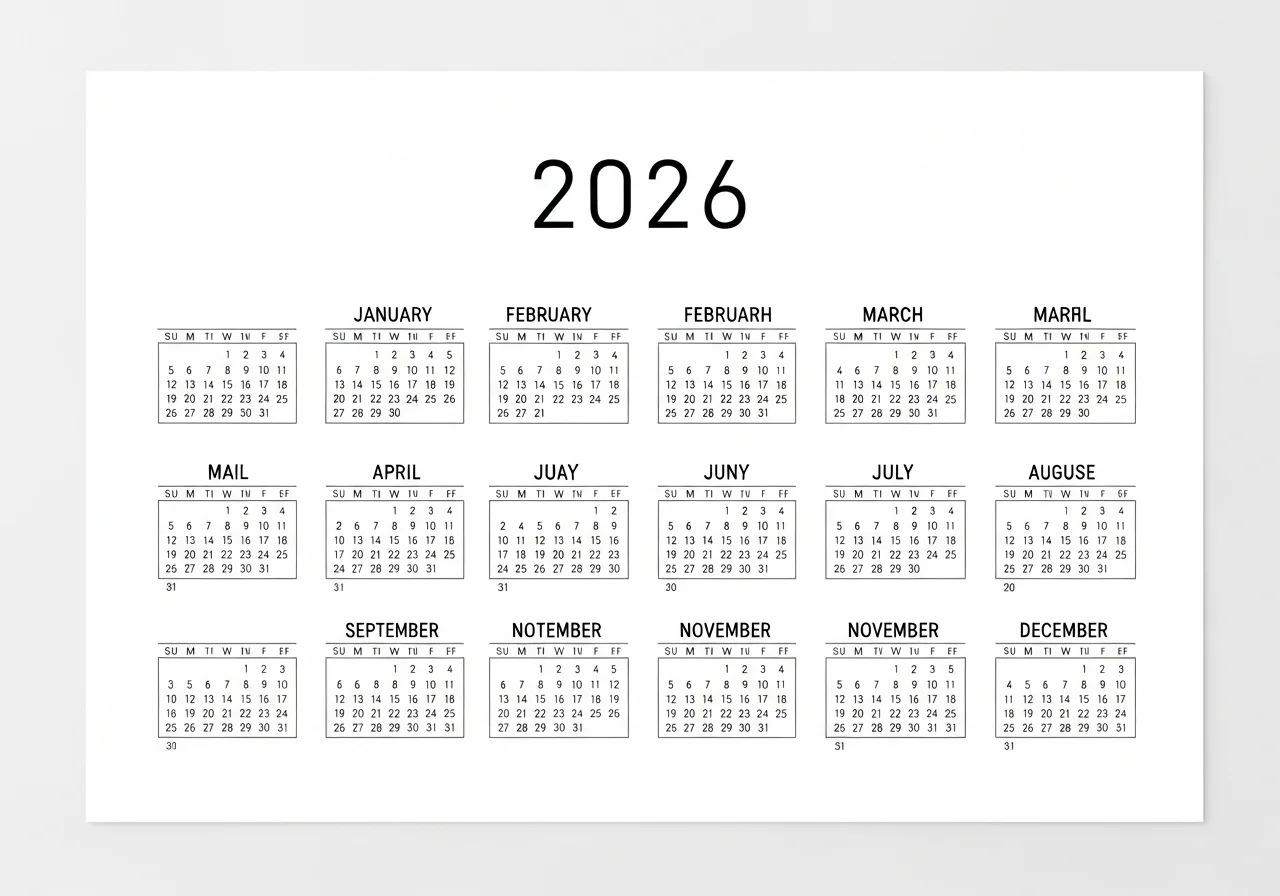 Minimalist Calendar Designs