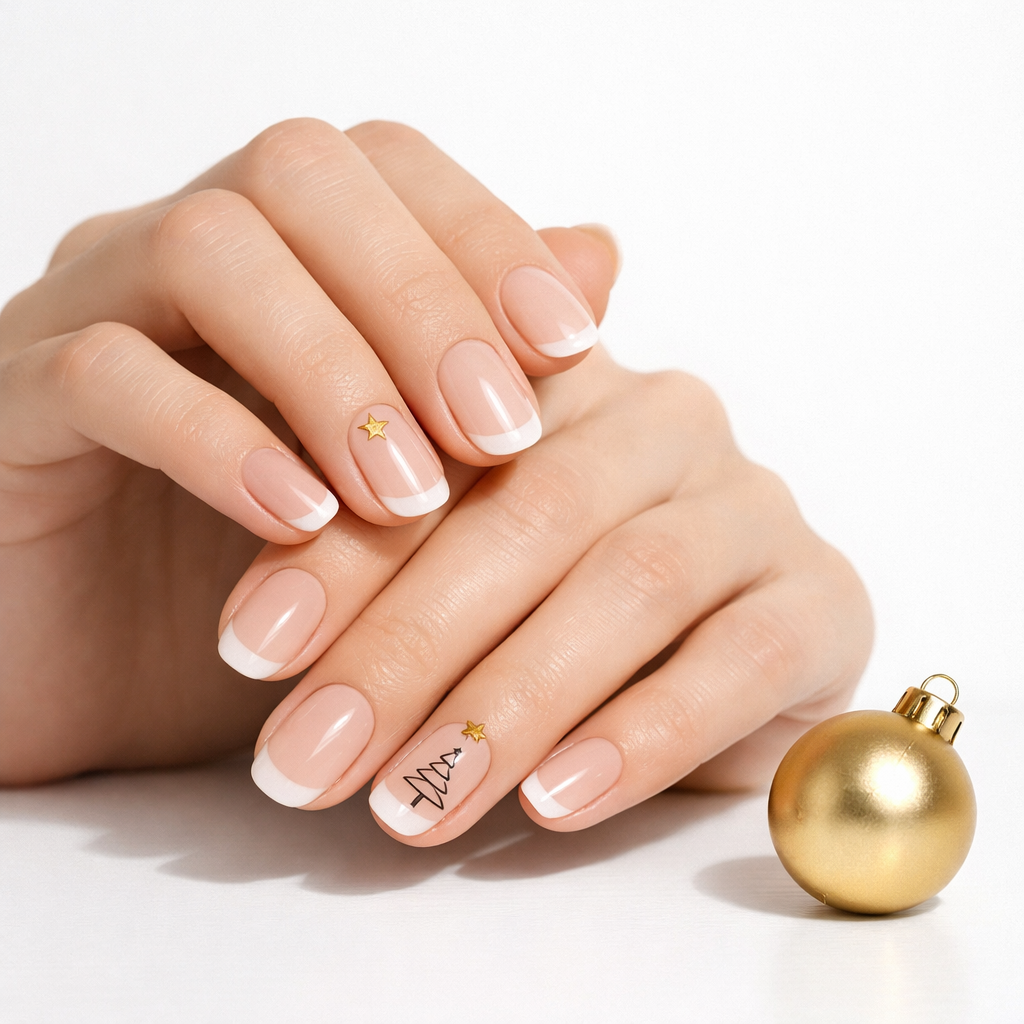 Minimalist Holiday Nail Designs