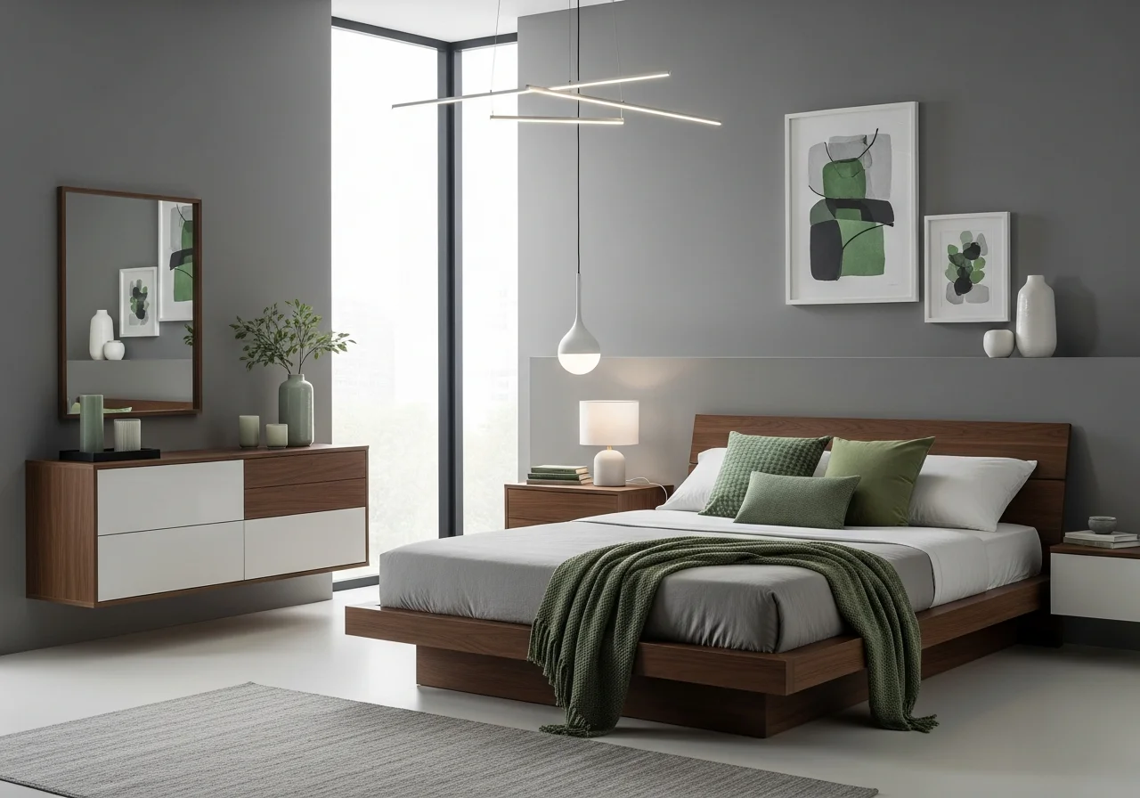 Modern Green Bedroom Ideas with Clean Aesthetics