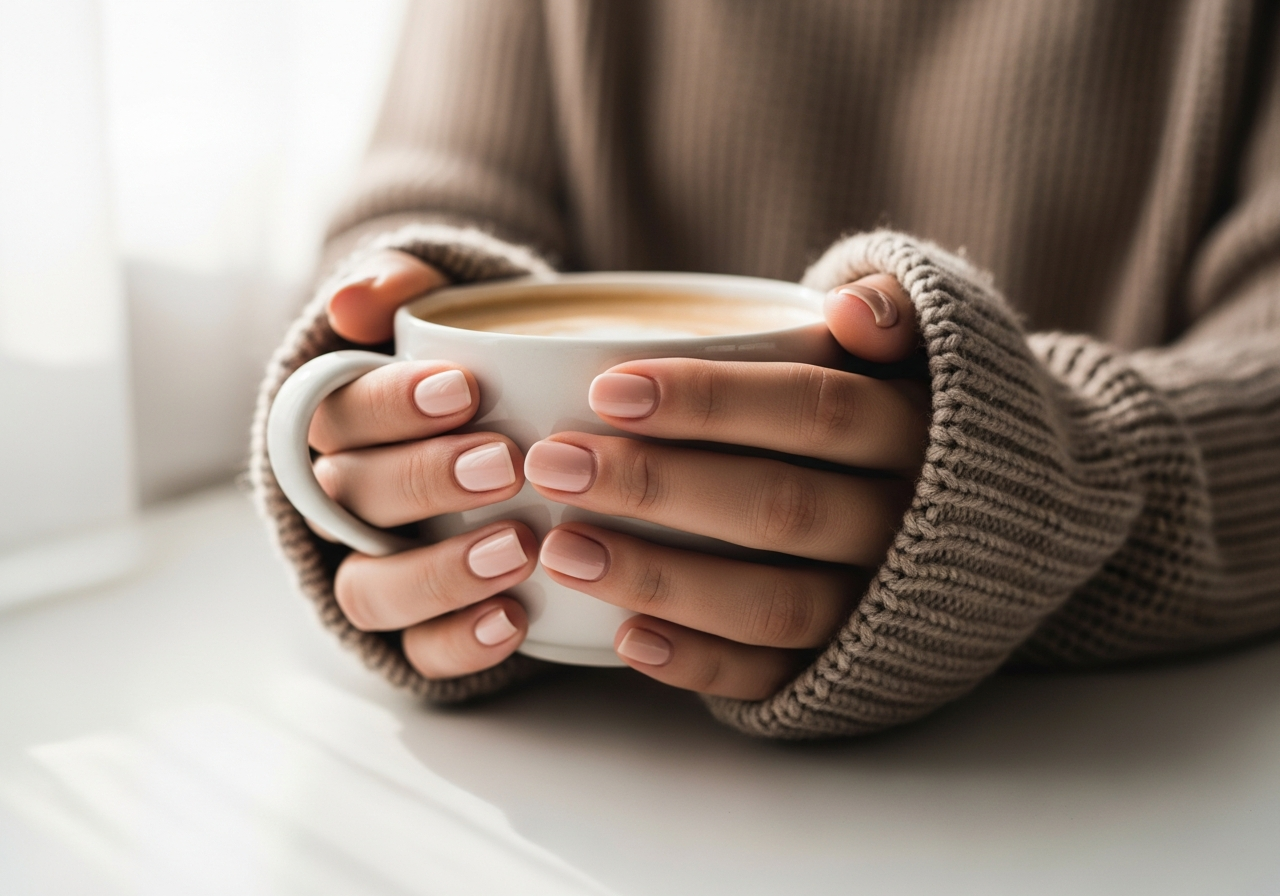 Natural Winter Nail Aesthetics
