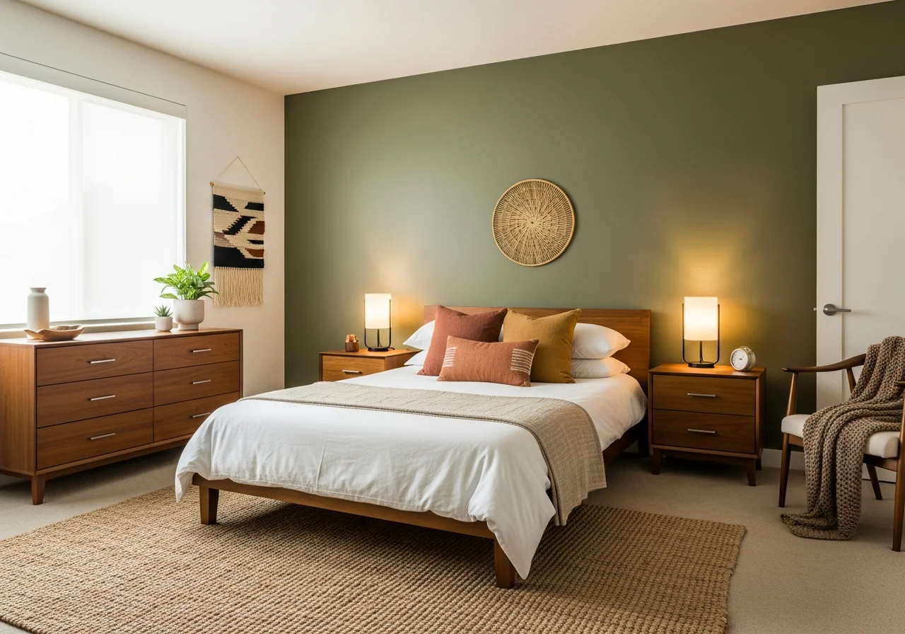 Olive Green Bedroom Ideas for Earthy Elegance