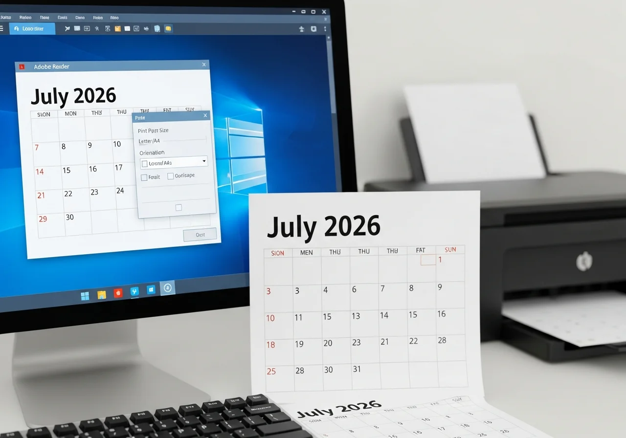 PDF Format Calendars