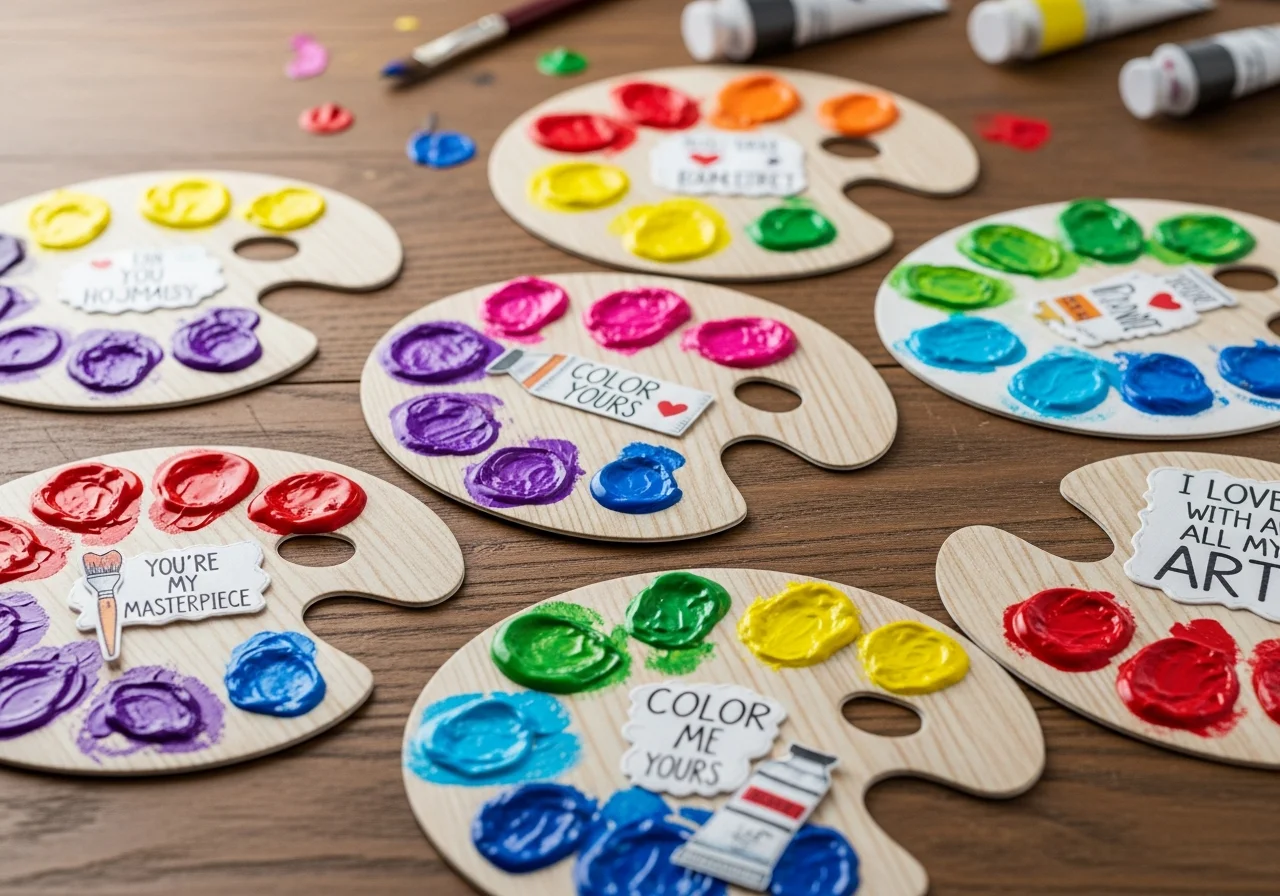  Paint-Themed Valentines