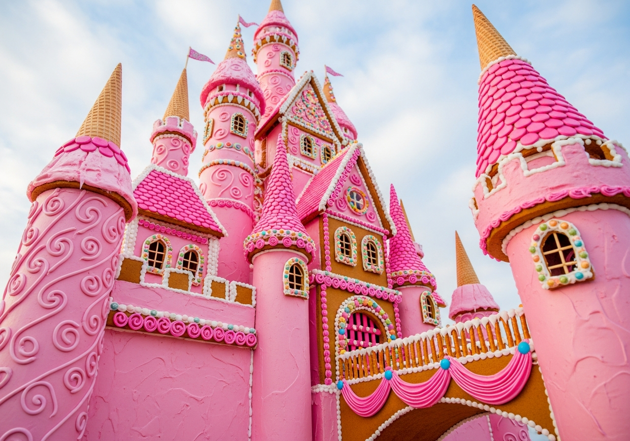  Pink Candy Castle